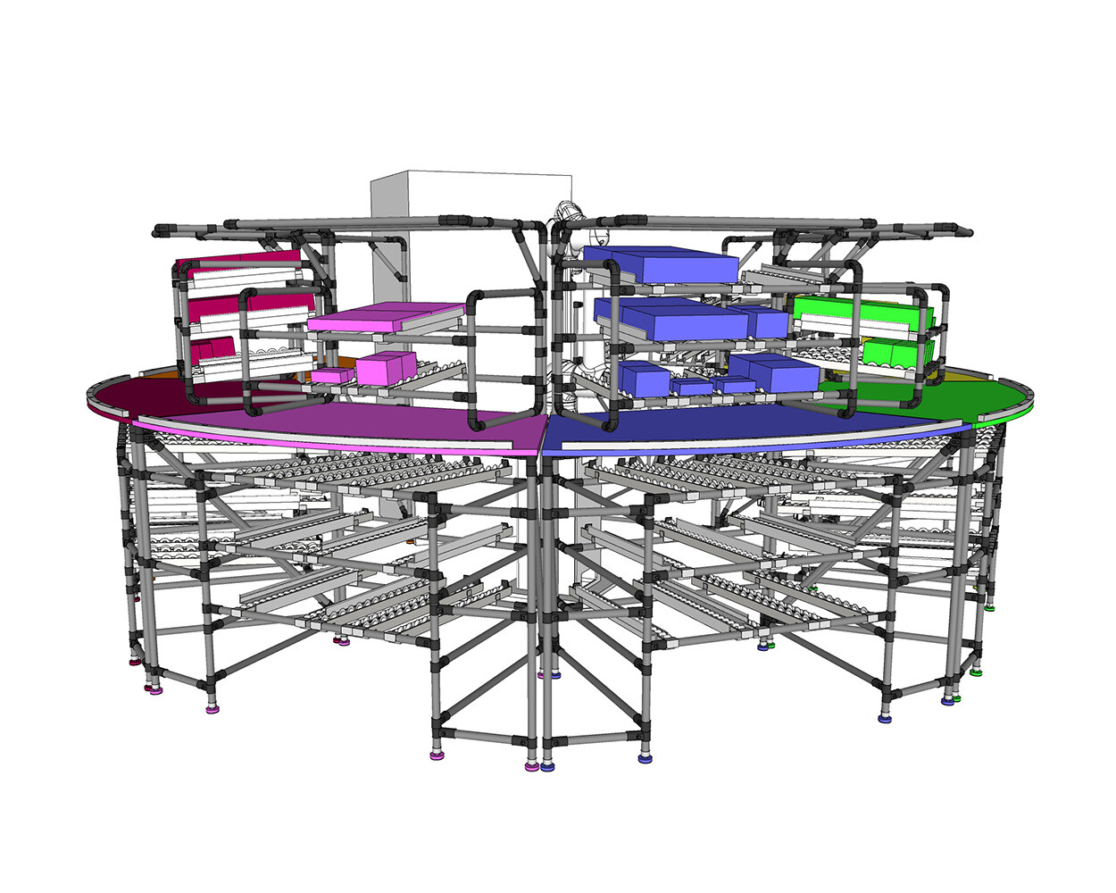 Intralogistics assembly line - O-cell Example 6