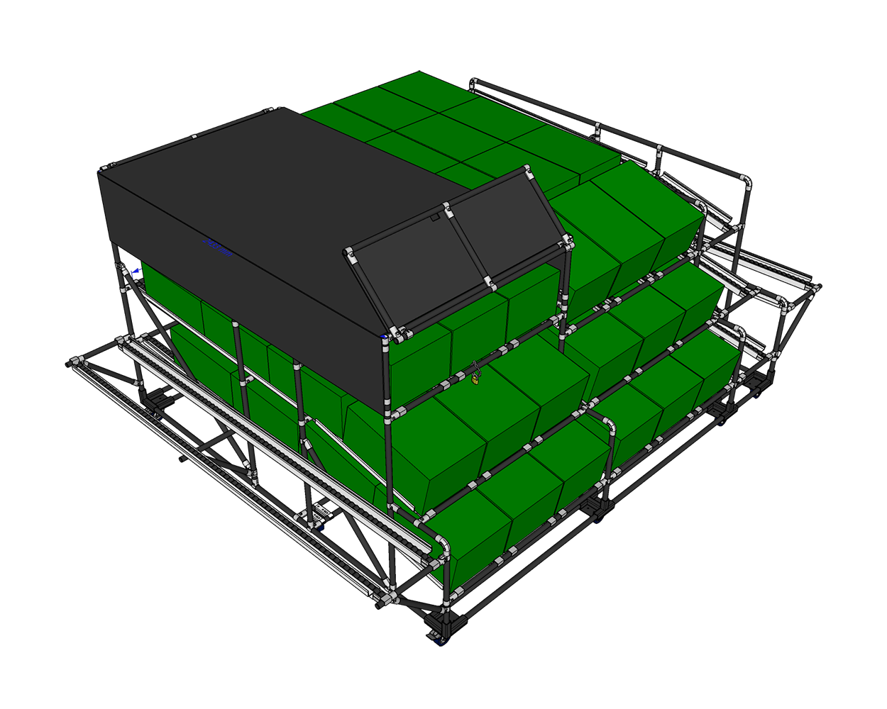 Intralogistics shelving system - Example 11