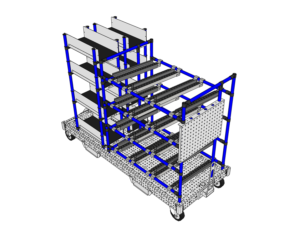 4Dflexiplat system intralogistics - Example 7