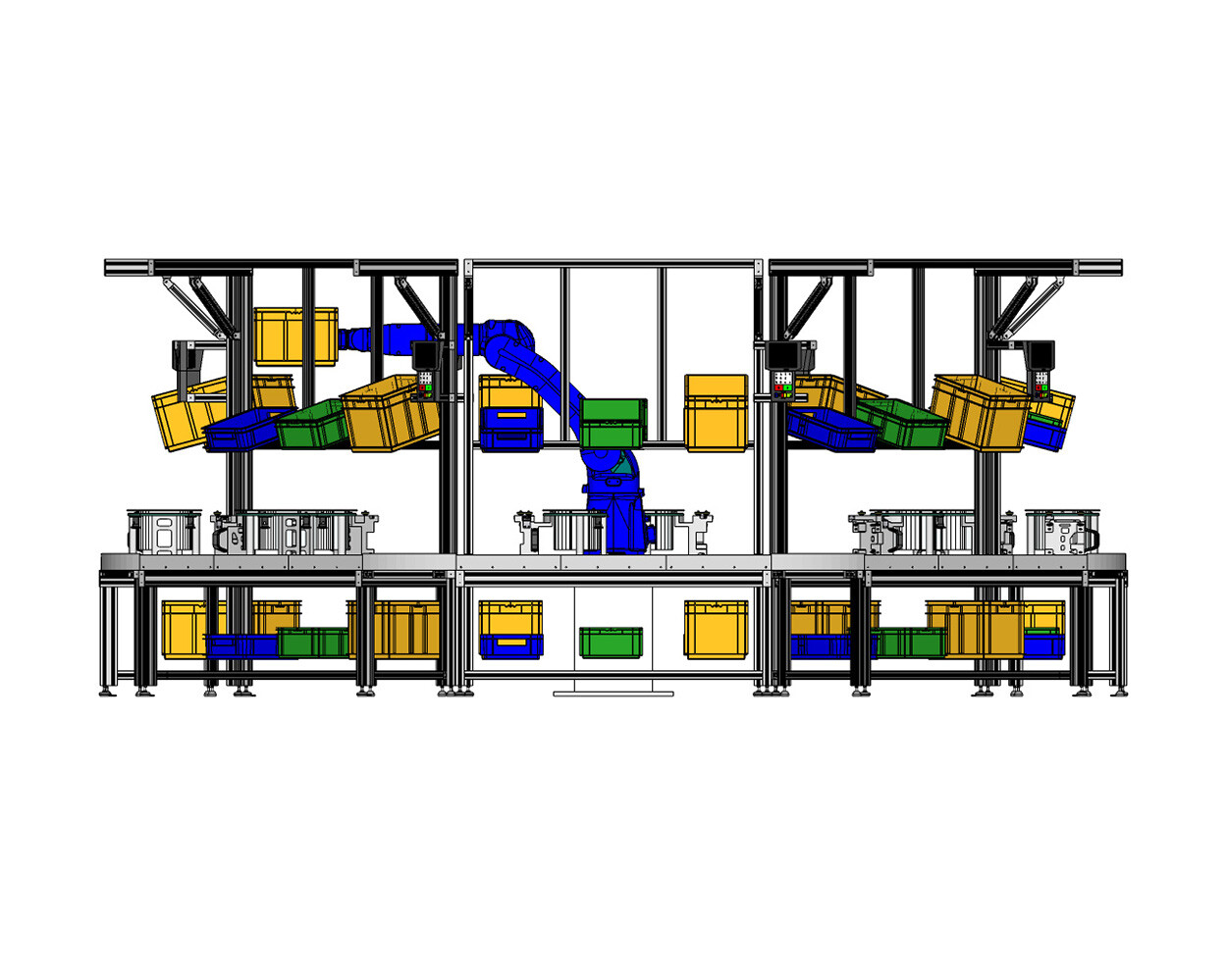 Intralogistics assembly line - O-cell Example 4
