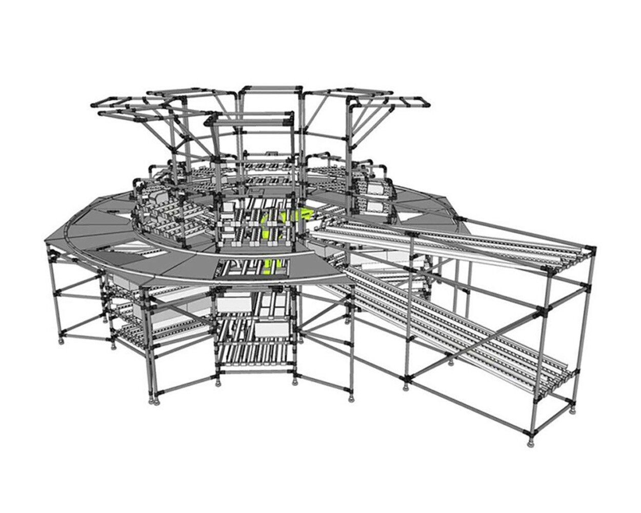 Intralogistics assembly line - O-cell Example 2