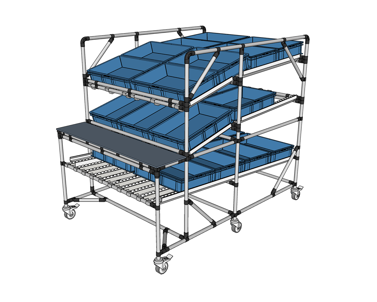 Intralogistics shelving system - Example 9