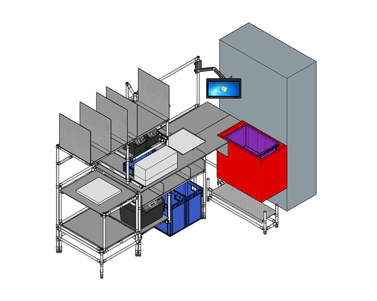 Packing table solution for intralogistics - Example 9