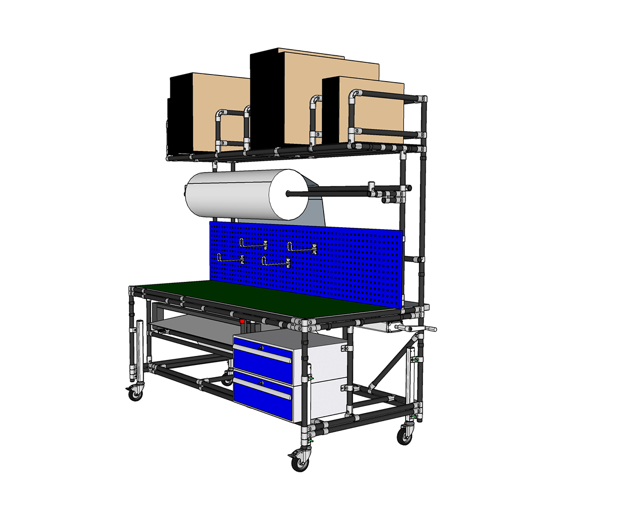 Packing table solution for intralogistics - Example 7