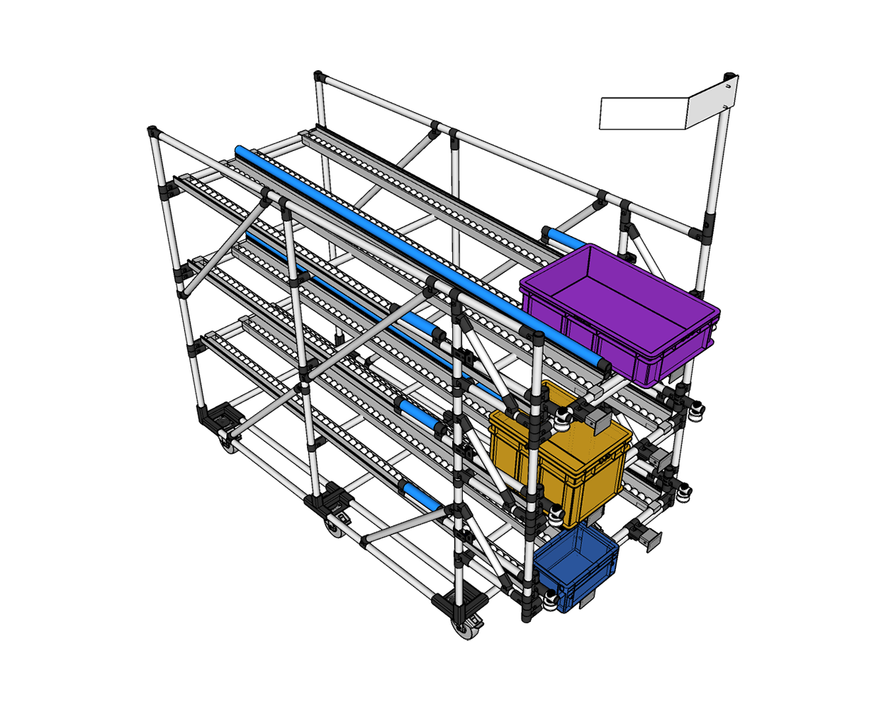 Intralogistics shelving system - Example 7
