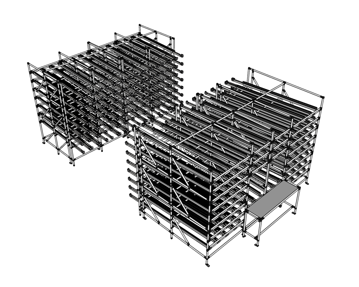 Intralogistics shelving system - Example 5