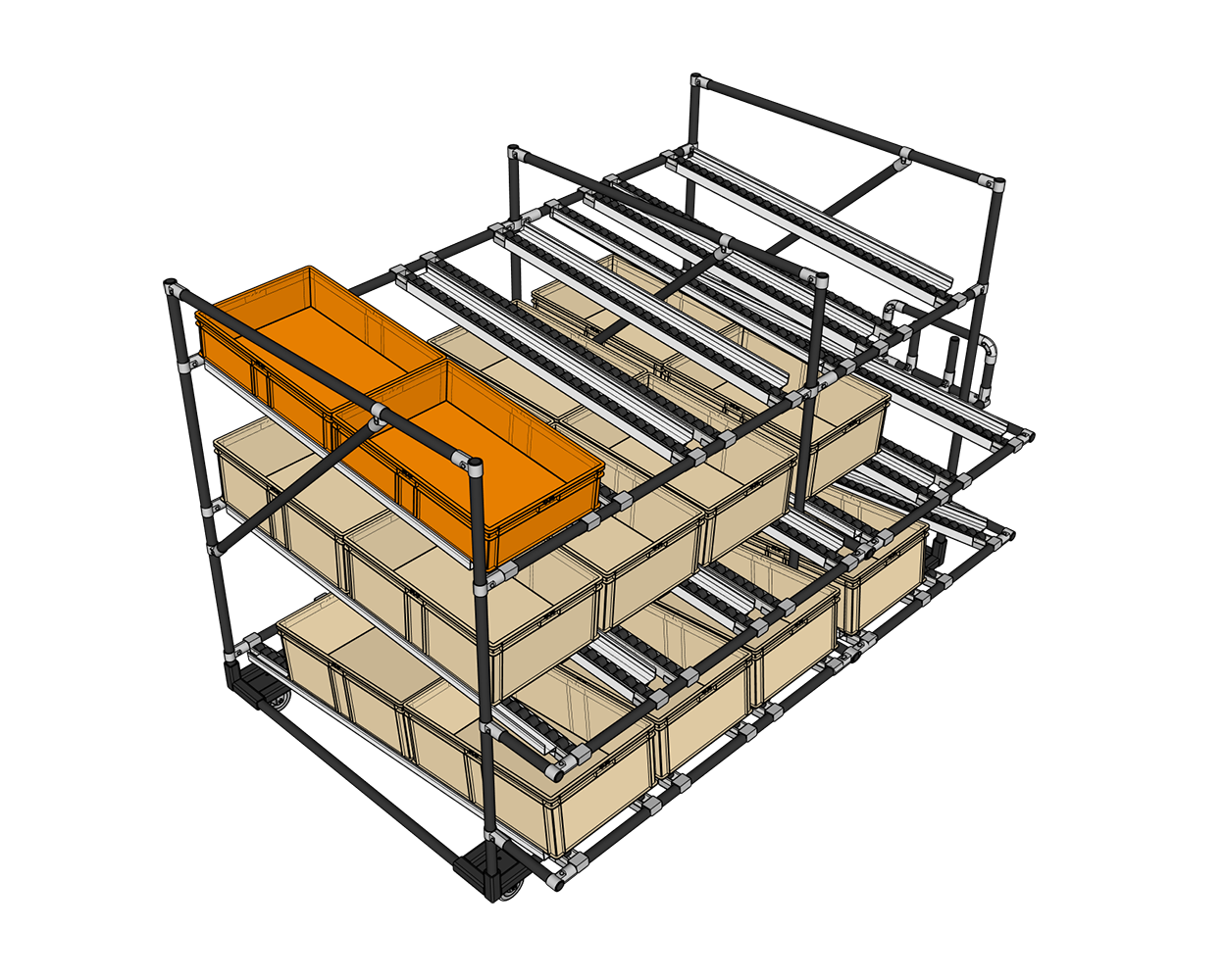Intralogistics shelving system - Example 3