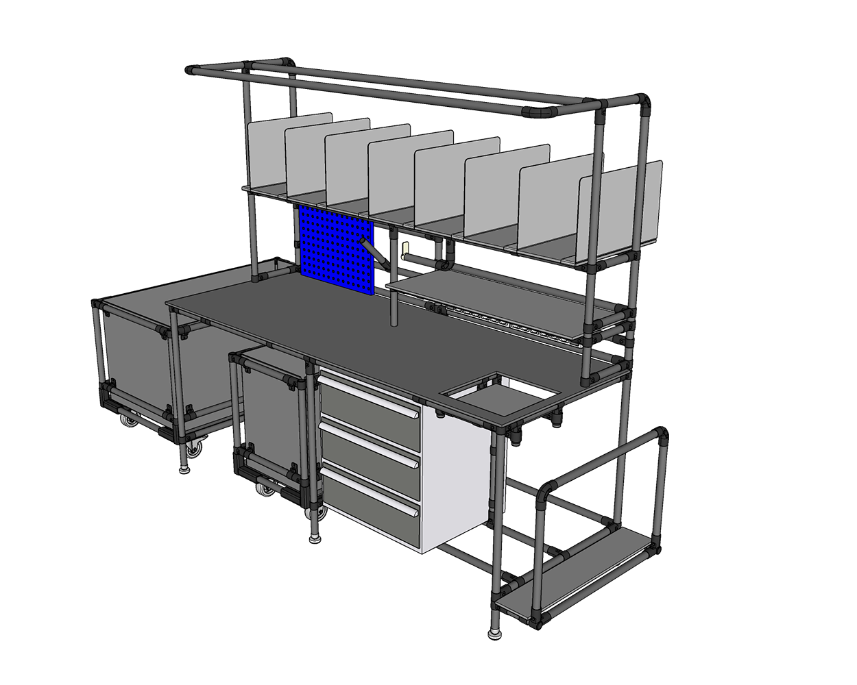 Packing table solution for intralogistics - example 2