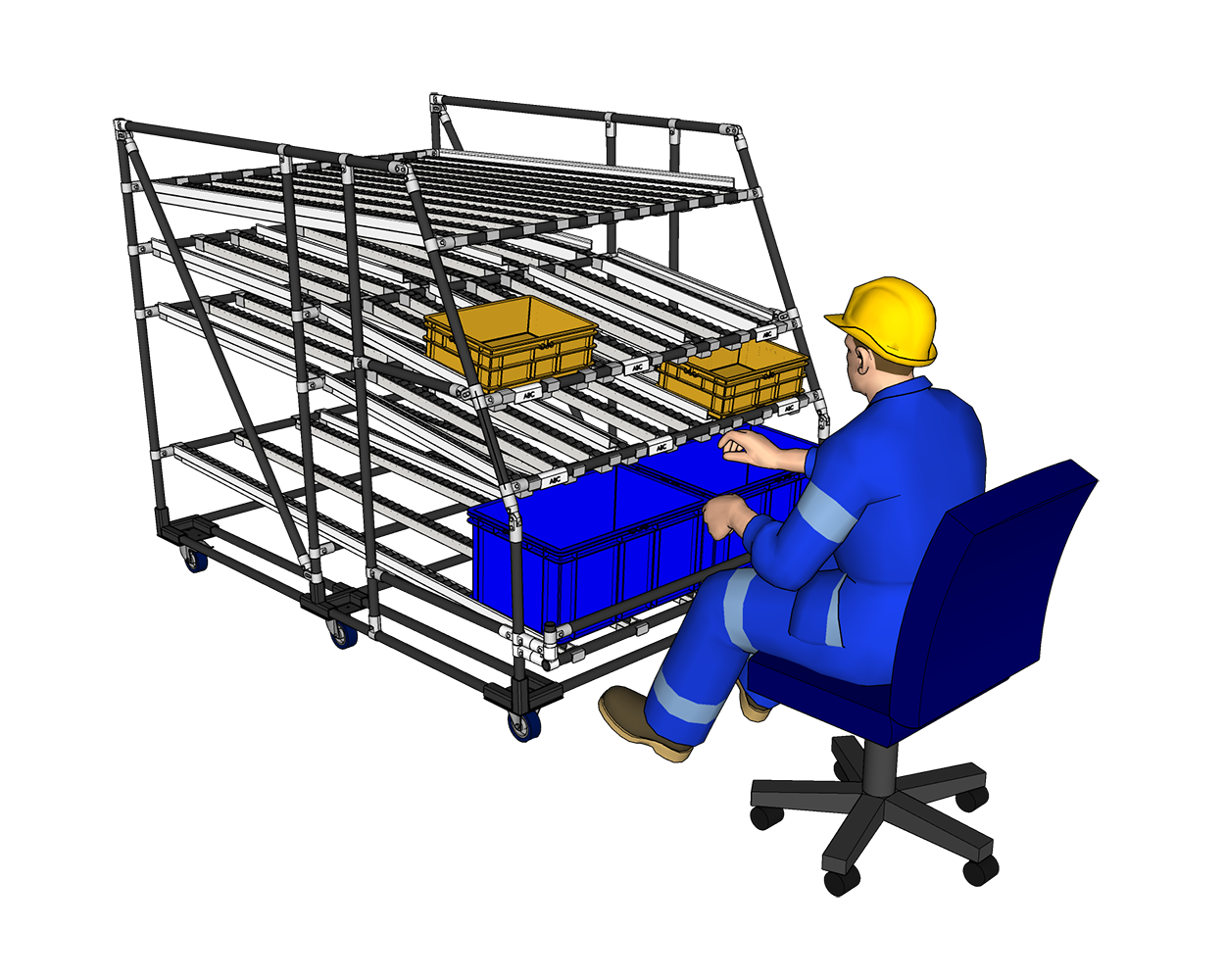 Intralogistics shelving system - Example 2