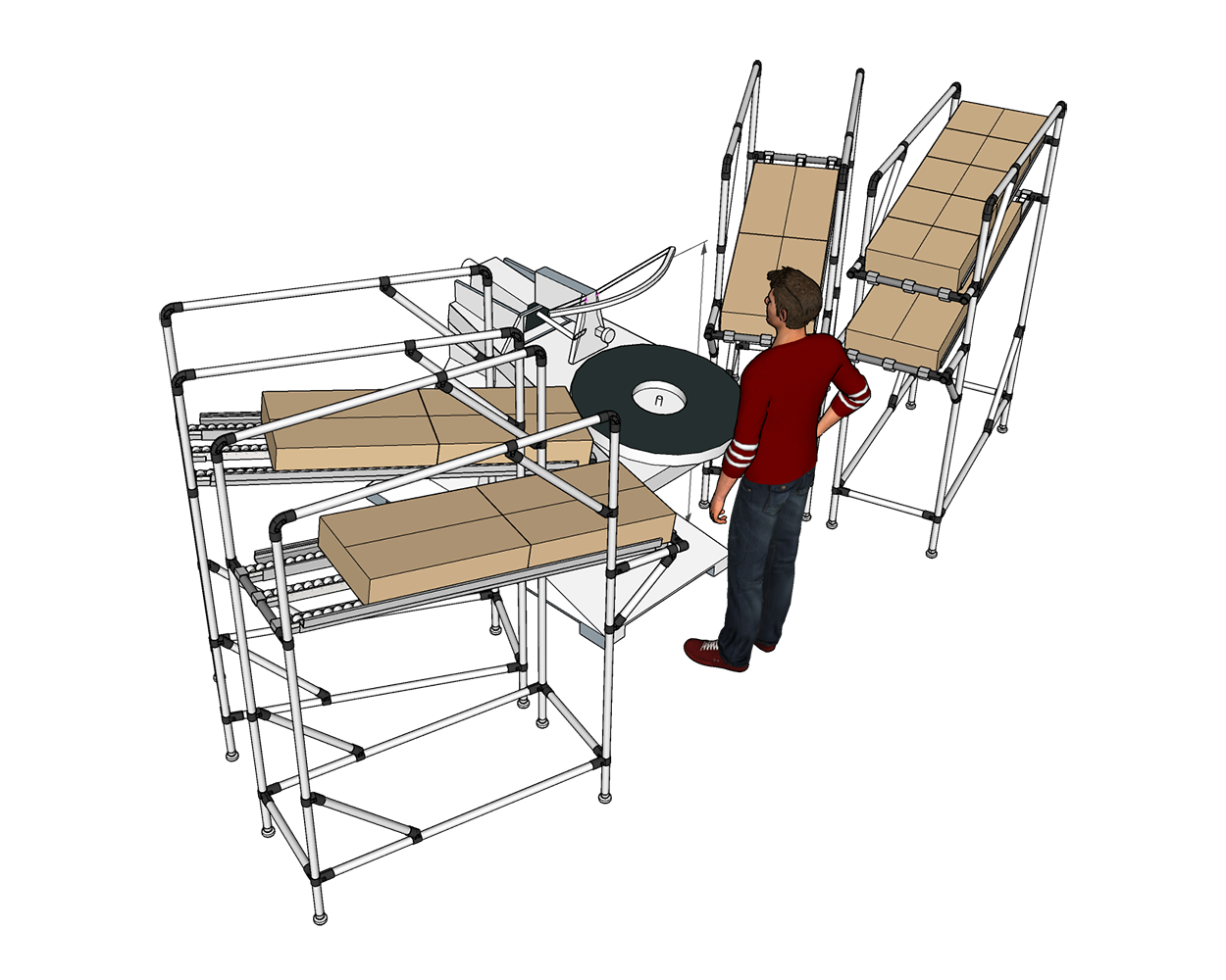 Intralogistics workstation system - Example 7