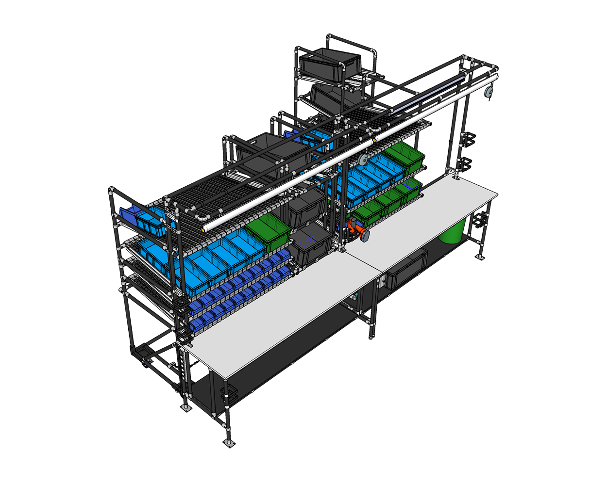 Intralogistics workstation system - Example 5