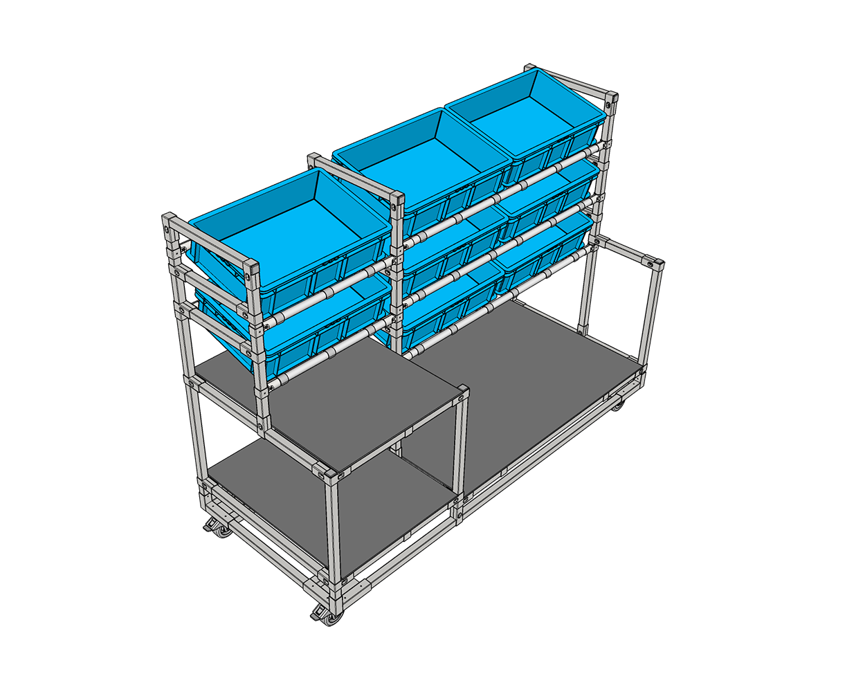 Intralogistics logistics trolley - Example 3