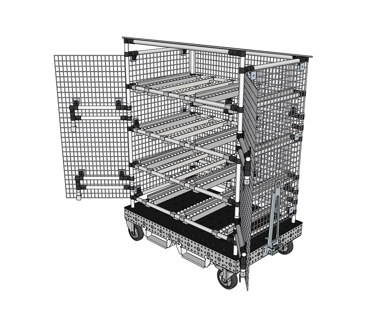 4Dflexiplat system intralogistics - example 1