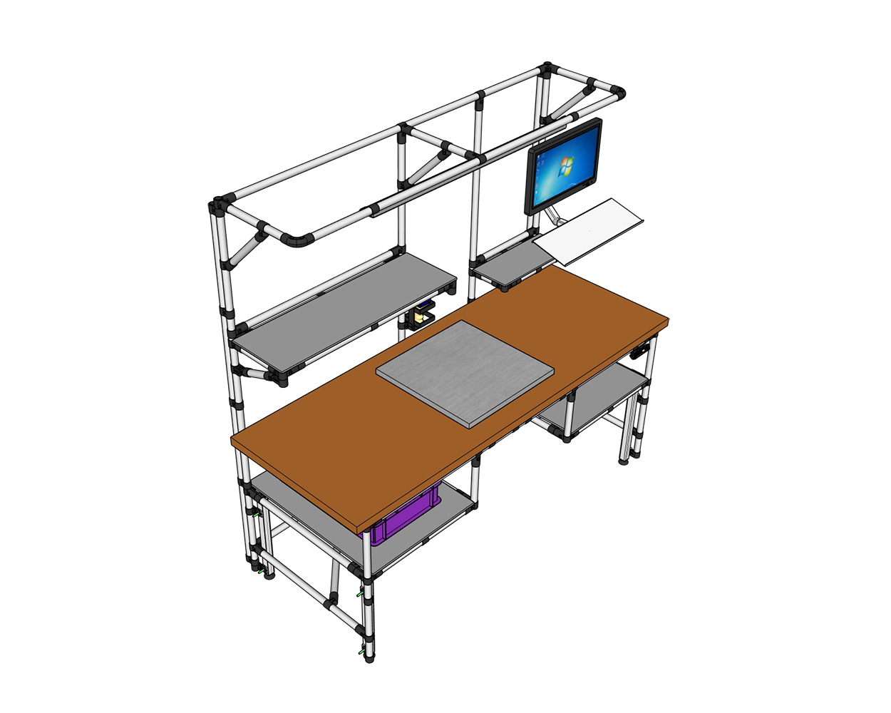 Packing table solution for intralogistics - example 1