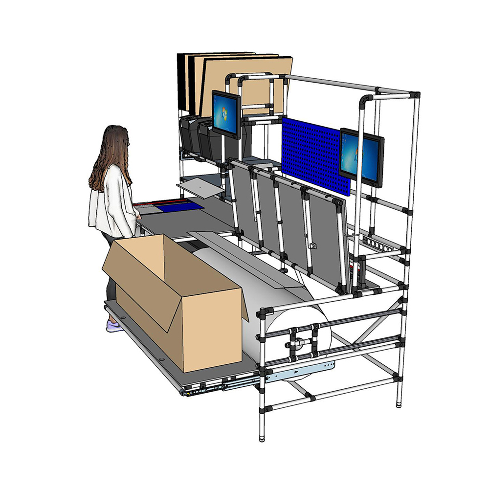 modularer Packplatz Intralogistik